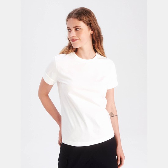 Aigle The Technical And Soft Short-sleeved T-shirts Women White ZA-32416